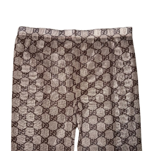Gucci GG Pattern Tights In Beige Small - Picture 3 of 3